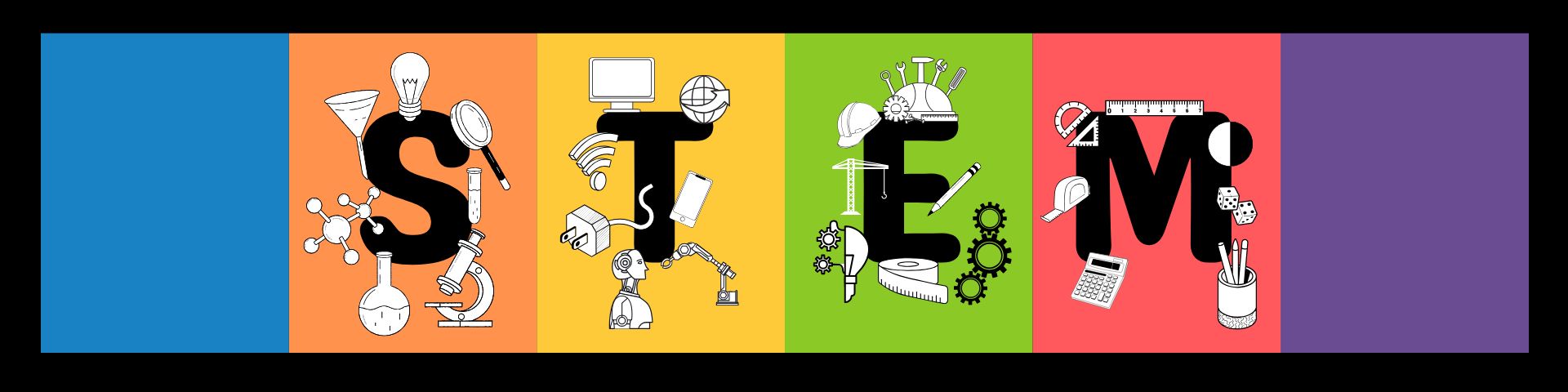 STEM Google Classroom Banner in Colorful Lined Illustrative Style.jpg